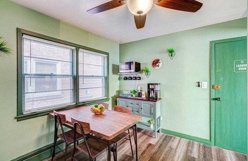 Elmwood Park Apartment | Top Rated Condo - 65” TV | Family-friendly