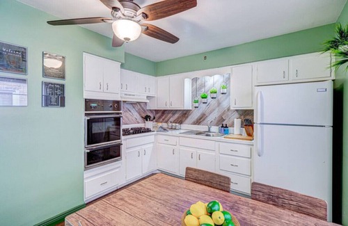 Elmwood Park Apartment | Top Rated Condo - 65” TV | Family-friendly