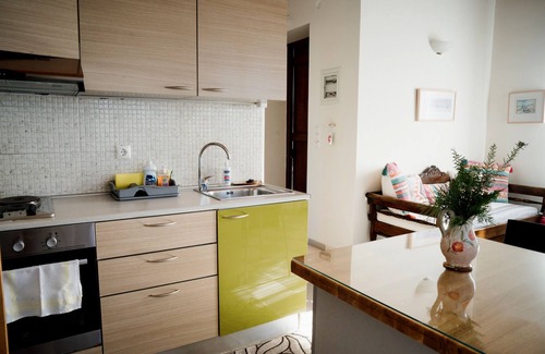 Mytilene Villa | Traditional Architecture Stone House in Seafront Olive Grove