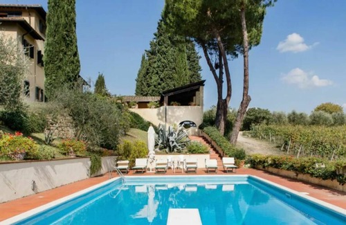 Lastra a Signa Villa | Traditional Italian Architecture Villa with Amazing Outdoor Pool and olives courtyard