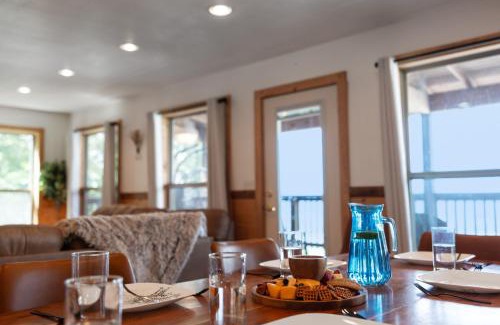 Bryant House | Trails End Cabin with a hot tub fire pit & indoor pool