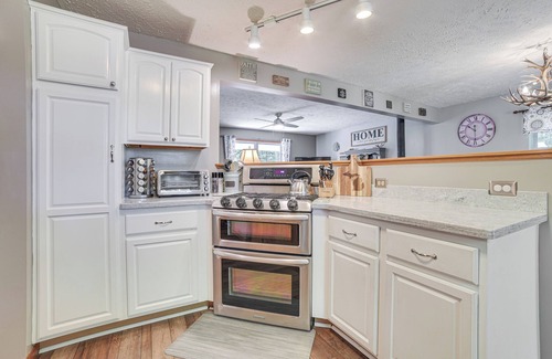 Gaylord House | Tranquil Home on Fowler Lake w/Private Boat Dock!