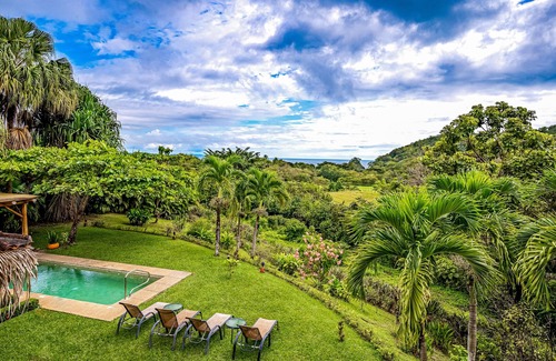 Islita Villa | Tranquil retreat with amazing views of rainforest & ocean, pool, rooftop balcony