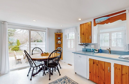West Hyannisport House | Tree-lined home with lovely yard, decks & private beach access - walk to town