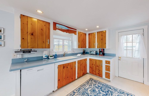 West Hyannisport House | Tree-lined home with lovely yard, decks & private beach access - walk to town