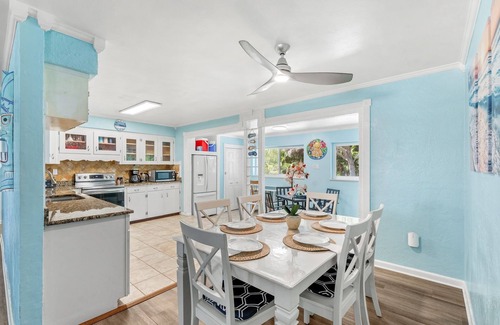 Snug Harbor Estates House | Tropical Beachside House w/Backyard Oasis, Fire Pit, BBQ & Outdoor Patio