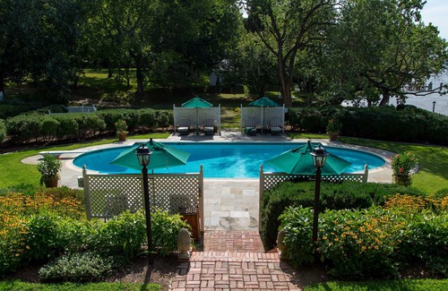 James Monroe House | Truly unique stay riverfront cottages w/pool, beach, gardens and vineyards
