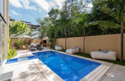 Tulum House | Tulum Private Modern Villa-Pool Beds-AC-Internet-Parking-Grill
