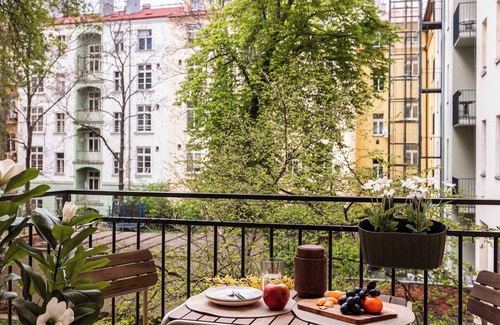 Vinohrady Apartment | TurnKey | Vinohrady Modern Studio with Balcony I
