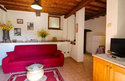 Pieve di Chio Apartment | Typical stone farmhouse ideal for 2 couples with private pool and garden. Perfect for your holidays