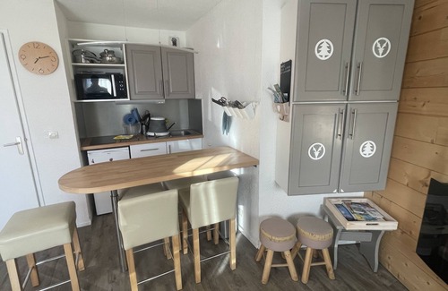 Eclose-Ouest Apartment | Typical mountain apartment 4 people back skiing in quiet residence