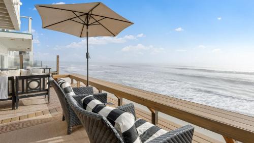 Capistrano Beach House | Unbeatable Beachfront Bliss w Ocean Views Luxe Interiors Patio Beach Road
