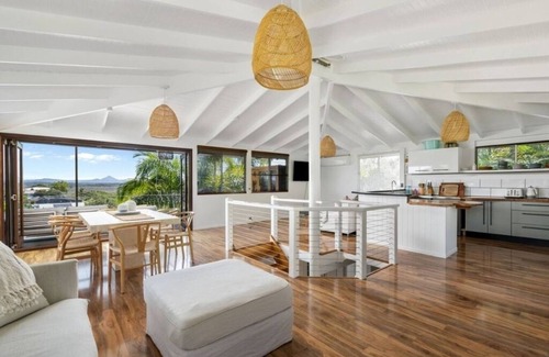 Peregian Beach House | Unique Beachside Treetop House Overlooking Noosa National Park for EPIC Sunsets.