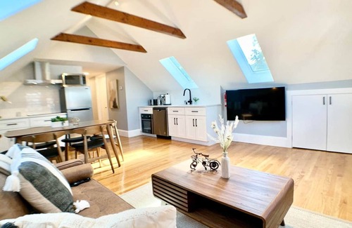 Arlington House | Unique Cathedral Ceiling Condo W/D, Parking