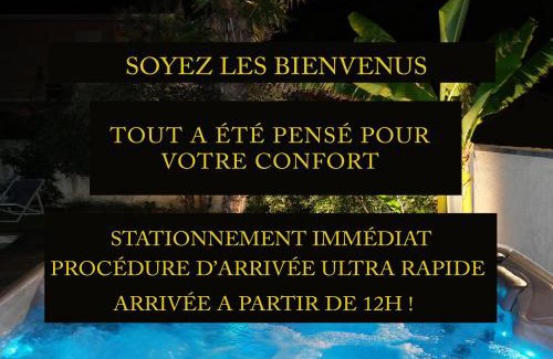 Meyzieu Nord Ouest Villa | Unique! jacuzzi privé 35°C + cinéma Villa entière