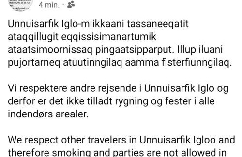Nuussuaq Hostel | Unnuisarfik Iglo Nuuk