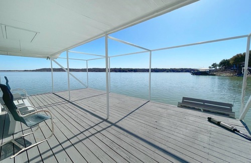 Brownwood House | Updated Shady Lakeside Retreat on Lake Brownwood with Large Boat Dock