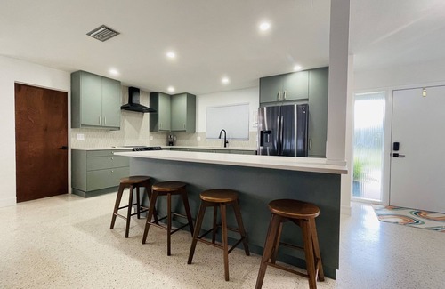 Allen Park House | Upscale MidMod Pool Home in Trendy Historic District