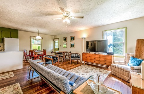 Lake Junaluska House | Upstairs, dog-friendly retreat with forest views, full kitchen, plus pool access