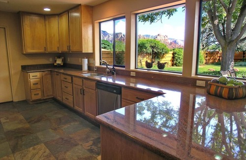 Uptown Sedona House | Uptown Home with Fabulous Views & Hot Tub. Walk to Trails & Restaurants