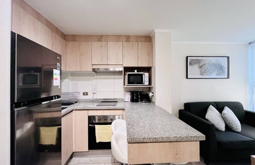 Downtown Santiago Apartment | Urban Yungay Santo Domingo | Home Office Laundry