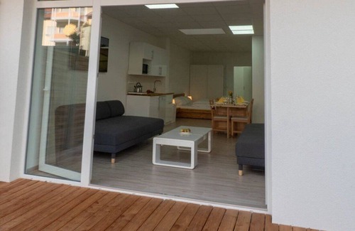 Sanderau House | Vacation apartment in Würzburg city on the ground floor with terrace including parking spaces