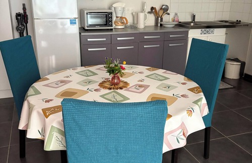 Eugenie-les-Bains Apartment | Very nice T2 ground floor with bay window in a quiet area not overlooked