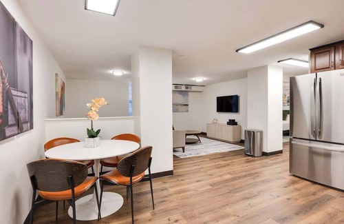Downtown Louisville Apartment | Vibrant 1BR on Whiskey Row with Foosball Table