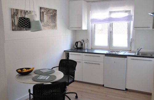 Balg Apartment | View to the green and central, balcony