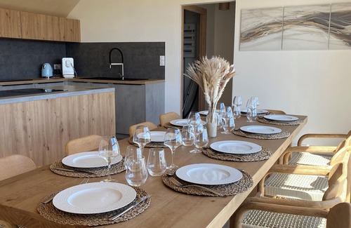 Plouneour-Trez Villa | Villa "grande-est" en Bois & Passive, vue Mer, à 400m de la Plage , 8 à 10 Pers