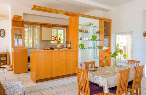 Pitharion Other | Villa Afroditi near Airport with Pool, Free Wi Fi, Souda Bay Views, Garden Oasis