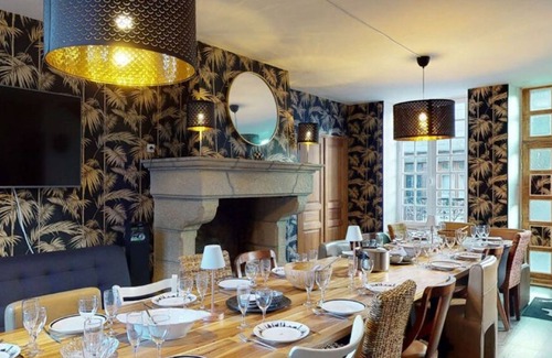 Villedieu-les-Poeles House | Villa and Courtyard of Paradise in the historic center: fireplace, flat screen, billiards!