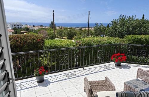 Peyia Town Villa | Villa Best Holiday- breathtaking sea views, amazing garden, private pool, BBQ, next to CORAL BAY, Lower Peyia, Paphos