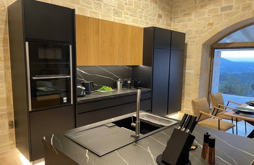 Monopari Villa | Villa Chalarosi, natural stone villa with panoramic views and heated pool