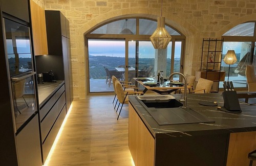 Monopari Villa | Villa Chalarosi, natural stone villa with panoramic views and heated pool