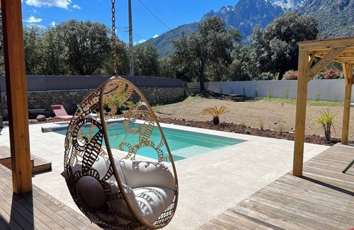 Moltifao Villa | Villa Cinto Avec Piscine Privée 2 ch Avec 2 Salles de Douche , wc Indépendant