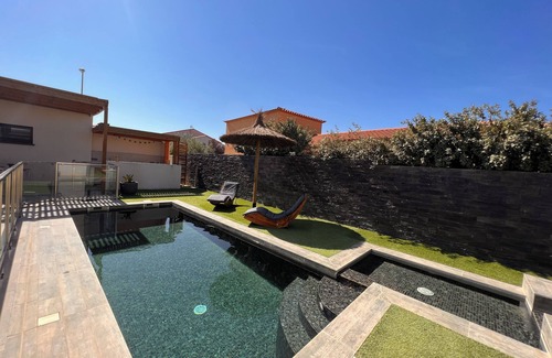 Saint-Hippolyte Villa | Villa Contemporaine Avec Piscine Chauffée à 5min des Plages