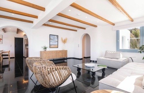 Ornos Villa | Villa Dame Sea view terrace villa 5 bdrms, WiFi, A/C in enchanting Mykonos