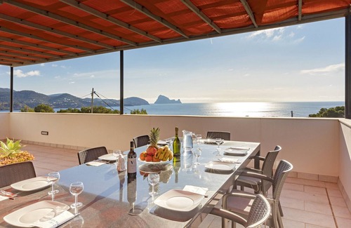 Cala Comte Villa | Villa Nubita with breathtaking views of the sea and Es Vedra