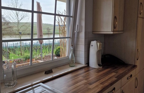 Piesport Apartment | Villa Ferres Beautiful vacation apartment with garden and Moselle view. Pet friendly!