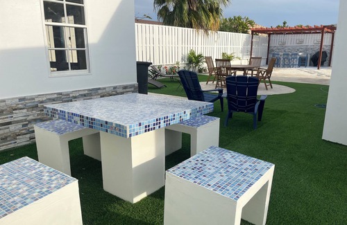Bubali House | Villa Fina Aruba, Garden Office & 3 min 2 Eagle Beach,