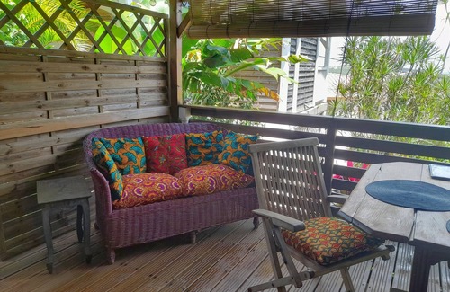 Le Vauclin Apartment | Villa Fleurs des Iles: Studio Bwa Banbou, cozy studio with sea view.