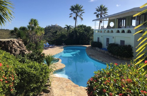Slob House | Villa Golden Blue - Private villa with spectacular, 270* Caribbean Sea views