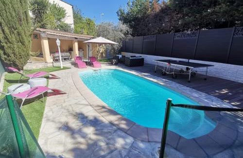 Le Cannet House | Villa Jasmin, bas de villa, à 10 min de Cannes, piscine privée
