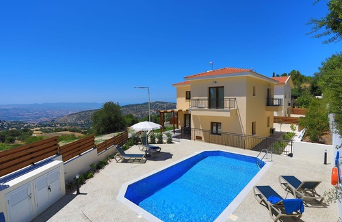 Meladeia Villa | Villa Kerastis: Modern Holiday Villa Rental, Large Pool, Views, WiFi, A/C