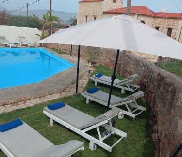 Pyrgos Psilonerou Villa | Villa Lina private pool