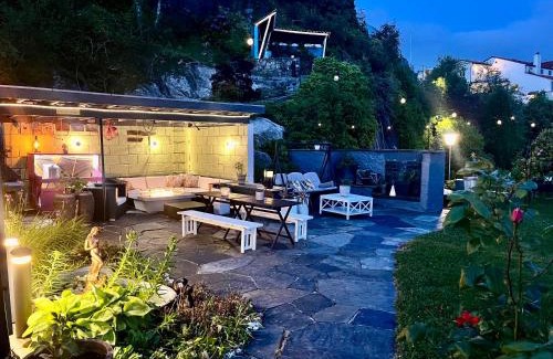 Bergenhus Villa | Villa med panoramautsikt, stor uteplass og 100 m fra badestrand