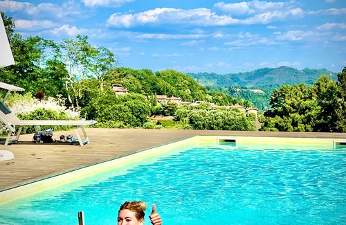 Massarosa Villa | Villa Olympia - Pool Sea View Mountains Lake Nature Sleeps 8 Air Con Wi-Fi