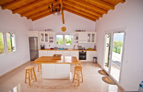 Arillas Villa | Villa Panayia - large private villa with pool and amazing sea and sunset views