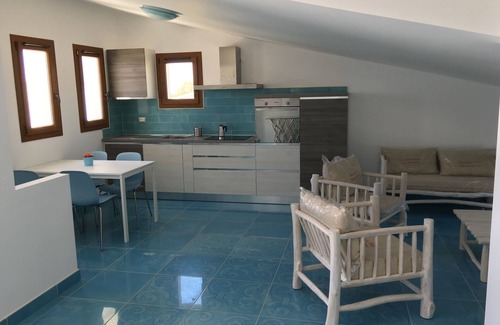 Terrasini Apartment | Villa Perla di San Cataldo blue apartment